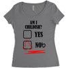 am i childish Women's Triblend Scoop T-shirt