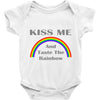 kiss me and taste the rainbow Baby Onesie