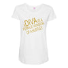 a diva Maternity Scoop Neck T-shirt