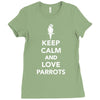 keep calm and love parrots Ladies Fitted T-Shirt