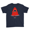 red blue shark Youth Tee
