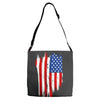 sa distress flag cool american Adjustable Strap Totes