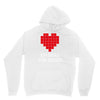 nerd shirt design  herz f&uuml;r nerds computer gaming fun big bang minecr Unisex Hoodie