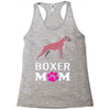 love boxer dog mom funny Racerback Tank