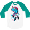 dog biker 3/4 Sleeve Shirt