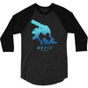 mega water 3/4 Sleeve Shirt