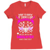 Want To Know If There Is L fe After Death Mess With My Daughter And F Ladies Fitted T-Shirt