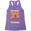 rock beat scissors Racerback Tank