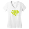 my heart is on that field Women's V-Neck T-Shirt