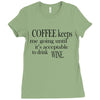coffee keeps me going Ladies Fitted T-Shirt