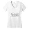 massage therapist Women's V-Neck T-Shirt