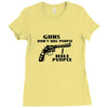 guns don't kill people, i kill people t shirt Ladies Fitted T-Shirt