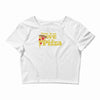 there is no we in pizza Crop Top
