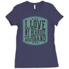 i love my beared husband Ladies Fitted T-Shirt