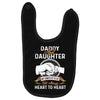 daddy and daughter  always heart to heart Baby Bibs
