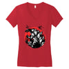 godzilla Women's V-Neck T-Shirt