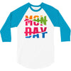monday crossed out 3/4 Sleeve Shirt