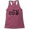 dos cervezas por favor Racerback Tank