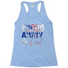 proud army dad Racerback Tank