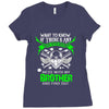 Want To Know If There Is L fe After Death Mess With My Brother And Fin Ladies Fitted T-Shirt
