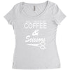 all i need is coffee sciossors Women's Triblend Scoop T-shirt