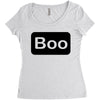 boo, Women's Triblend Scoop T-shirt
