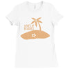 what's up beaches (2) Ladies Fitted T-Shirt