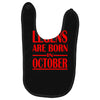 legends are born in october vintage Baby Bibs