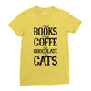 read books drink coffee eat chocolate pet cats Ladies Fitted T-Shirt