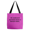 awkward morning funny t shirt sex humor college s 3xl Tote Bags