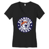 evanston hockey Women's V-Neck T-Shirt