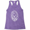 praying hands cross mary rock band baseball jersey Racerback Tank