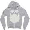 mr. beard Zipper Hoodie