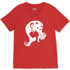 typographic V-Neck Tee