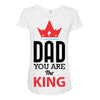 dad you are the king Maternity Scoop Neck T-shirt