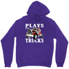 plays with trucks family matching Unisex Hoodie