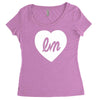 little mix logo heart Women's Triblend Scoop T-shirt
