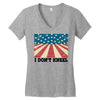 I Don't Kneel Women's V-Neck T-Shirt