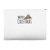 merry crustmas christmas pizza Accessory Pouches