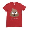 cute poo Ladies Fitted T-Shirt