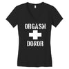 orgasm donor funny Women's V-Neck T-Shirt
