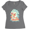 polar bear Women's Triblend Scoop T-shirt