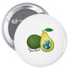 vegan world Pin-back button