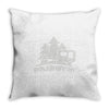 roughin' it roughing trailer camping camp Throw Pillow
