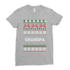 ugly christmas grandpa Ladies Fitted T-Shirt