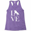 horse love Racerback Tank