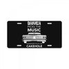 driver picks the music passenger shuts his cakehole License Plate