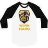 work hard 3/4 Sleeve Shirt