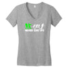 zombie never give up fun Women's V-Neck T-Shirt