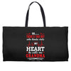 There's This Boy Who Stole My Heart He Calls Me Grandma Weekender Totes